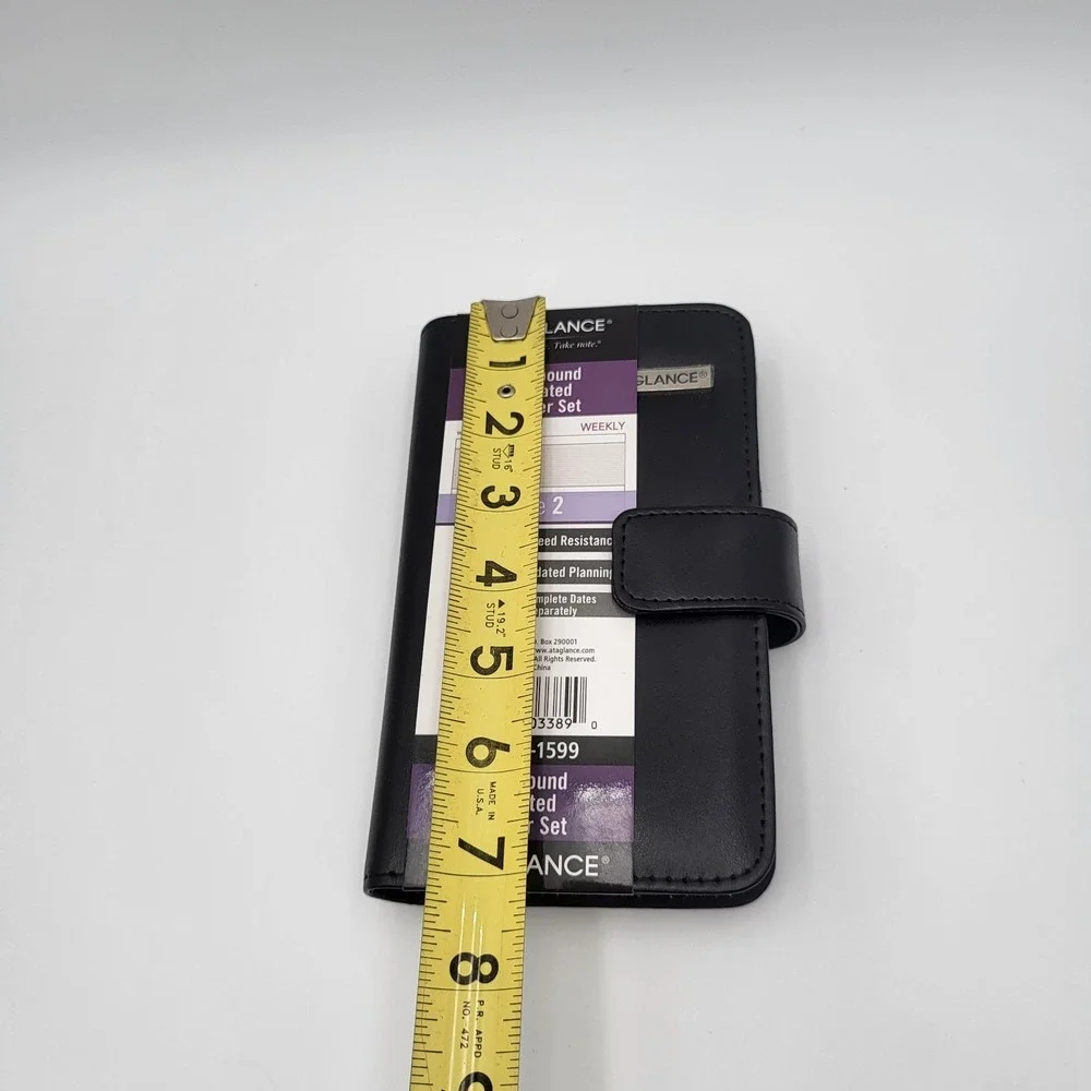 New! AT-A-GLANCE Undated Windsor Slim Profile Starter Set, Wirebound, Black
